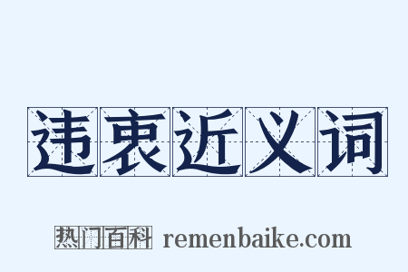 违衷近义词是什么意思的图片